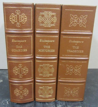 Item #73906 The Easton Press Shakespeare in 3 volumes. William Shakespeare, Peter Alexander,...