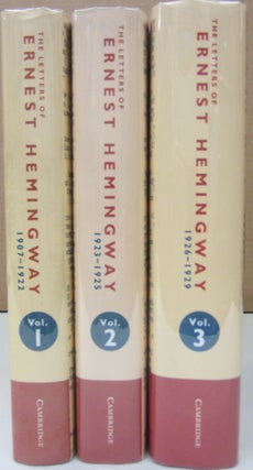 Item #74537 The Letters of Ernest Hemingway:; Three Volume Set. Ernest Hemingway, Sandra Spanier...