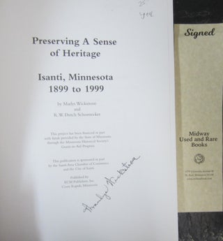 Preserving a sense of Heritage: Isanti, Minnesota Centennial 1899-1999.