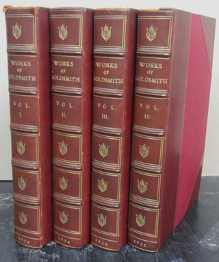 Item #74973 The Works of Oliver Goldsmith in Four Volumes. Oliver Goldsmith, Peter Cunningham