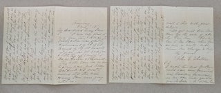 Item #75046 Two page Autograph Letter Signed (ALS) From John Greenleaf Whittier to Mary Fenn...