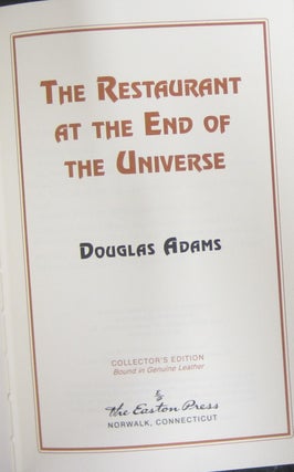 The Restaurant at the End of the Universe.