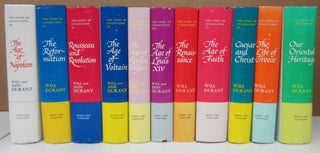 Item #76023 The Story of Civilization [11 Volume Set]. Will, Ariel Durant