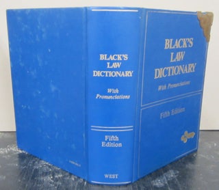 Item #76173 Black's Law Dictionary Fifth Edition; Definitions of the Terms and Phrases of...