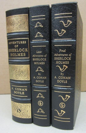 Item #76354 Adventures of Sherlock Holmes in Three volumes. Arthur Conan Doyle