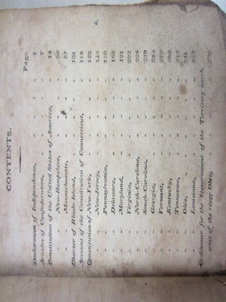 The American's Guide: The Constitutions of the United States of America; With the Latest Amendments also the Declaration of Independence, Articles of Confederation with the Federal Constitution, and Acts for the Government of the Territories.