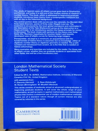 Lectures on Elliptic Curves.