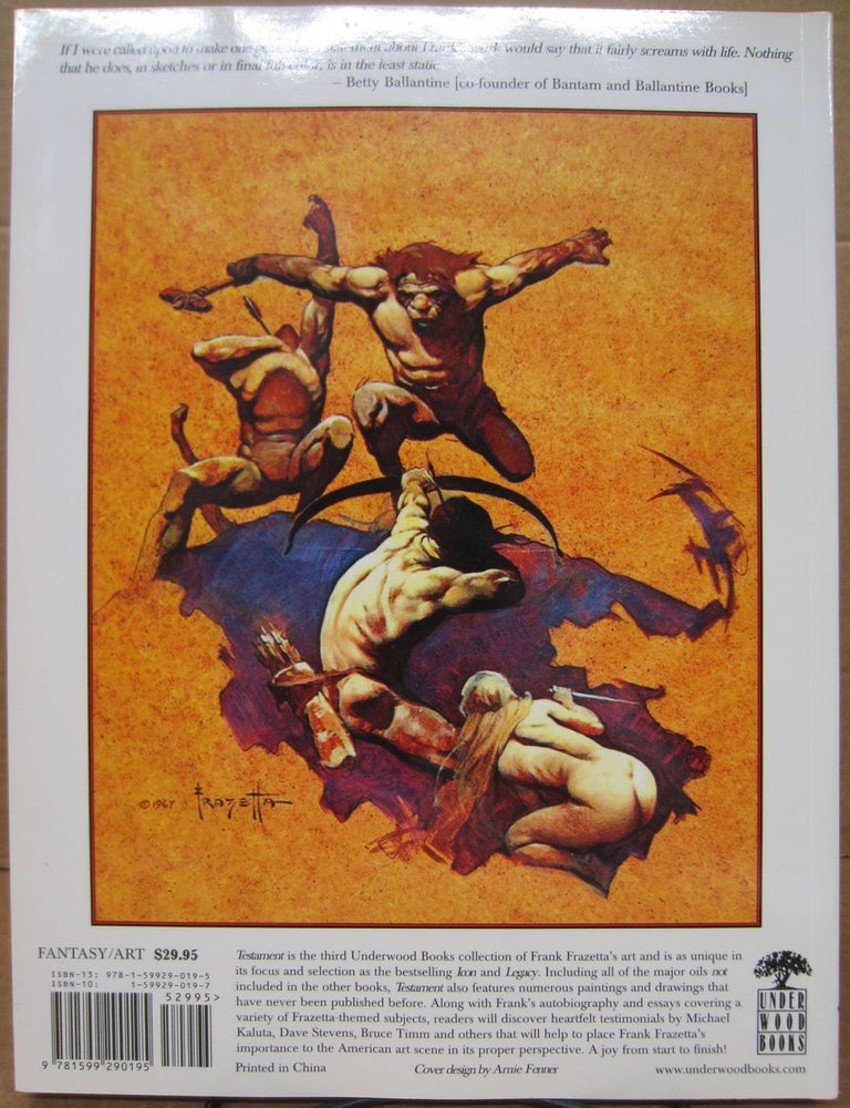 Testament: The Life and Art of Frank Frazetta | Arnie Fenner 