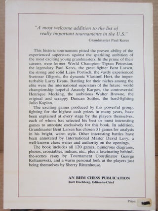 San Antonio '72 Church's Fried Chicken, Inc. First International Chess Tournament.