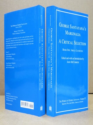 Item #85195 George Santayana's Marginalia: A Critical Selection Book One: Abell - Lucretius...
