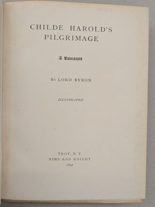 Childe Harold's Pilgrimage: A Romaunt
