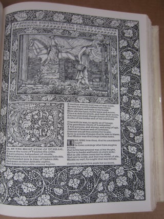 The Works of Geoffrey Chaucer a Facsimile of the William Morris Kelmscott Chaucer with the Original 87 Illustrations by Edward Burne-Jones.