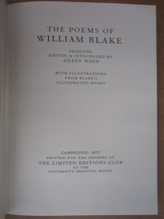 The Poems of William Blake