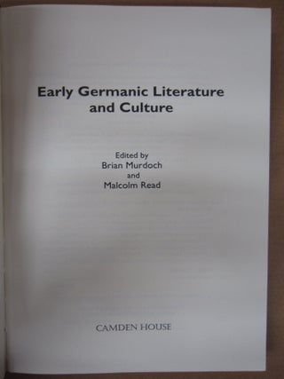 Early Germanic Literature and Culture