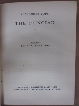 The Dunciad (The Twickenham Edition of the Poems of Alexander Pope Volume V)