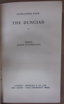The Dunciad (The Twickenham Edition of the Poems of Alexander Pope Volume V)