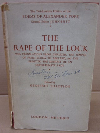 Item #91189 The Rape of the Lock and Other Poems (The Twickenham Edition of the Poems of...