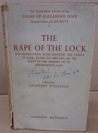 Item #91189 The Rape of the Lock and Other Poems (The Twickenham Edition of the Poems of...
