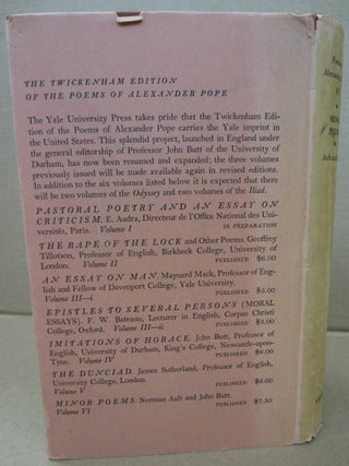 Minor Poems (The Twickenham Edition of the Poems of Alexander Pope Volume VI)