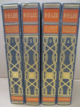 Item #91319 R. E. Lee: A Biography (Pulitzer Prize Edition) (Four volume set). Douglas Southall...