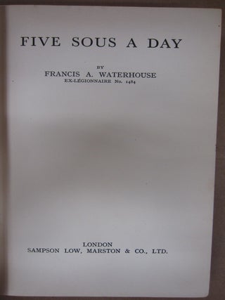Five Sous a Day