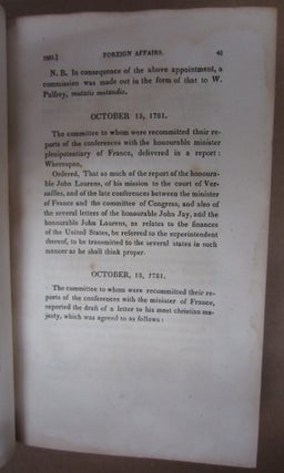Secret Journals of The Acts and Proceedings of Congress (Vol III only) From the first meeting thereof to the dissolution of the confederation, by the adoption of the constitution of the United States