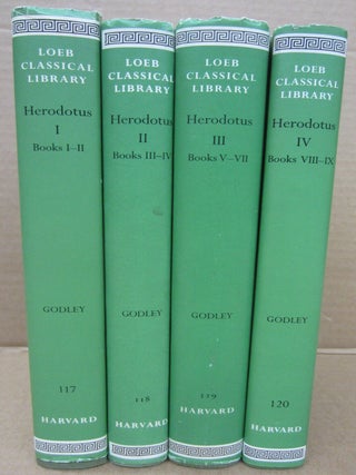 Item #91975 Herodotus: The Persian War Loeb Classical Library 4 volume set. A. D. Godley Herodotus