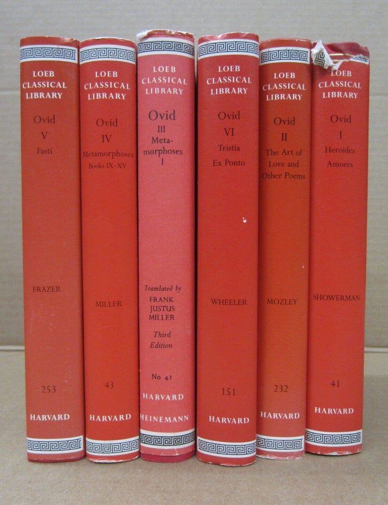 Item #91976 Ovid Loeb Classic Library 6 volume set. Volume 3, reviser, Volume 1, Volume 2, Volume 5, Volume 6.