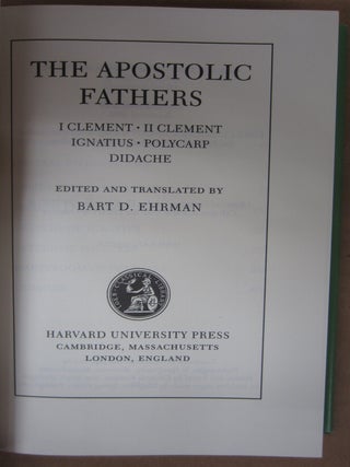The Apostolic Fathers Loeb Classical Library 2 Volume Set