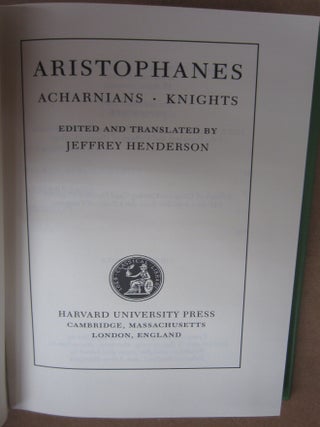 Aristophanes Loeb Classical Library 5 volumes