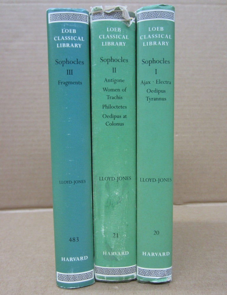 Item #92675 Sophocles Loeb Classical Library 3 Volume Set. Hugh Lloyd-Jones Sophocles, and.