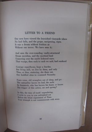 Selected Poems 1923- 1943 (signed)