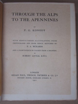 Through the Alps to the Apennines