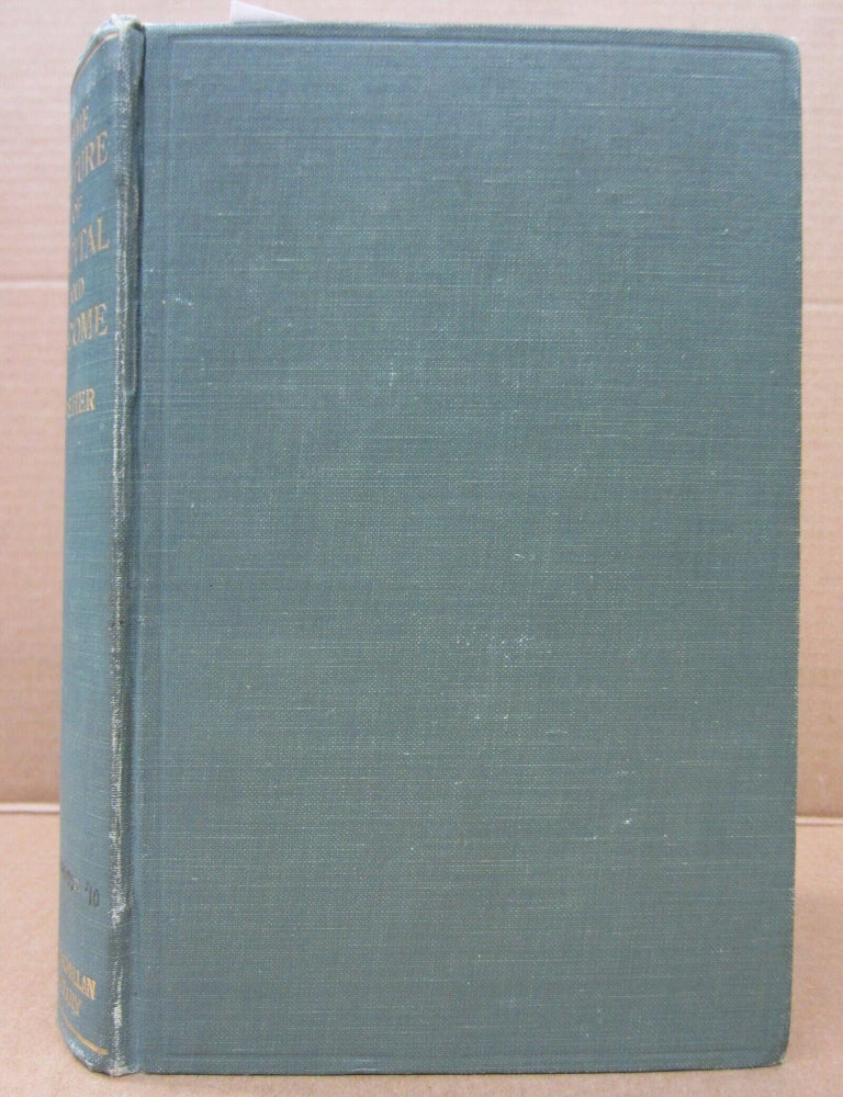 Item #92880 The Nature of Capital and Income. Irving Fisher.