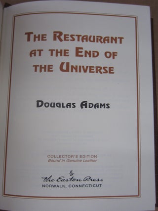 The Hitchhiker's Guide to the Galaxy [5 volume set SIGNED].