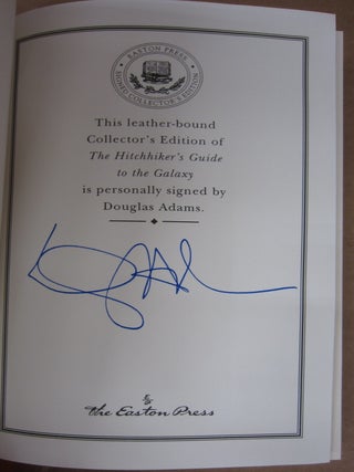 The Hitchhiker's Guide to the Galaxy [5 volume set SIGNED].