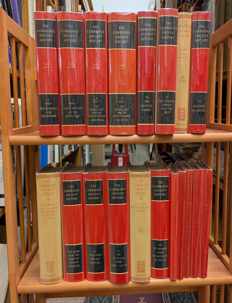 Item #93174 The Cambridge Ancient History: Set of 19 books in 12 volumes and 5 books of plates. J. B. Bury, C. J. Gadd I E. S. Edwards, N G. L. Hammond, et. al.